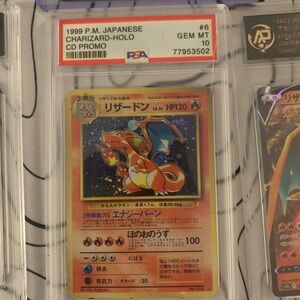 1999 JAPAN PM  charizard holo CD PROMO  psa GEM 10 + 2 free 75+ graded Charizard